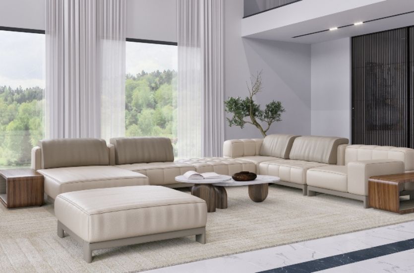 CONTEMPORARY LIVING ROOM WITH CREAM AND EARTH TONES Inspirations Caffe Latte Home